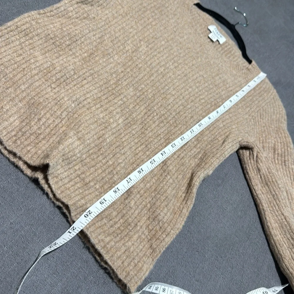 J. Crew Tan Ribbed Crew Neck Sweater